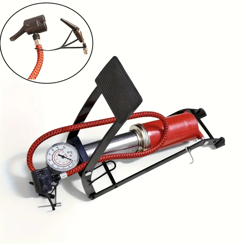 Manual High-Pressure Pedal Bike Pump