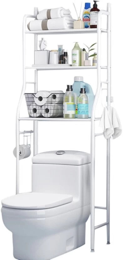 GLAM 3300 Iron Rack Shelf For Bathroom  (Number of Shelves - 3)