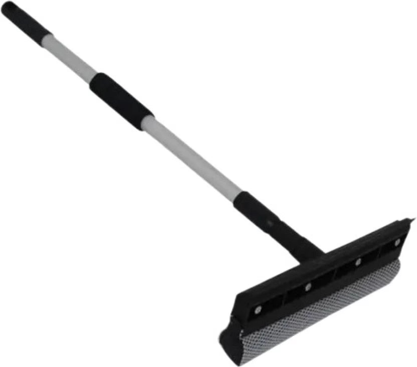 1 pc Double-sided Glass Wiper with Extended Handle Detachable Double-sided Glass Cleaner