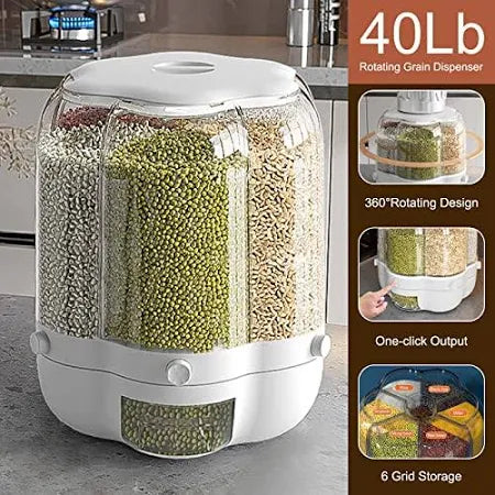 Kitchen Toolset 360 degree rotating food storage
